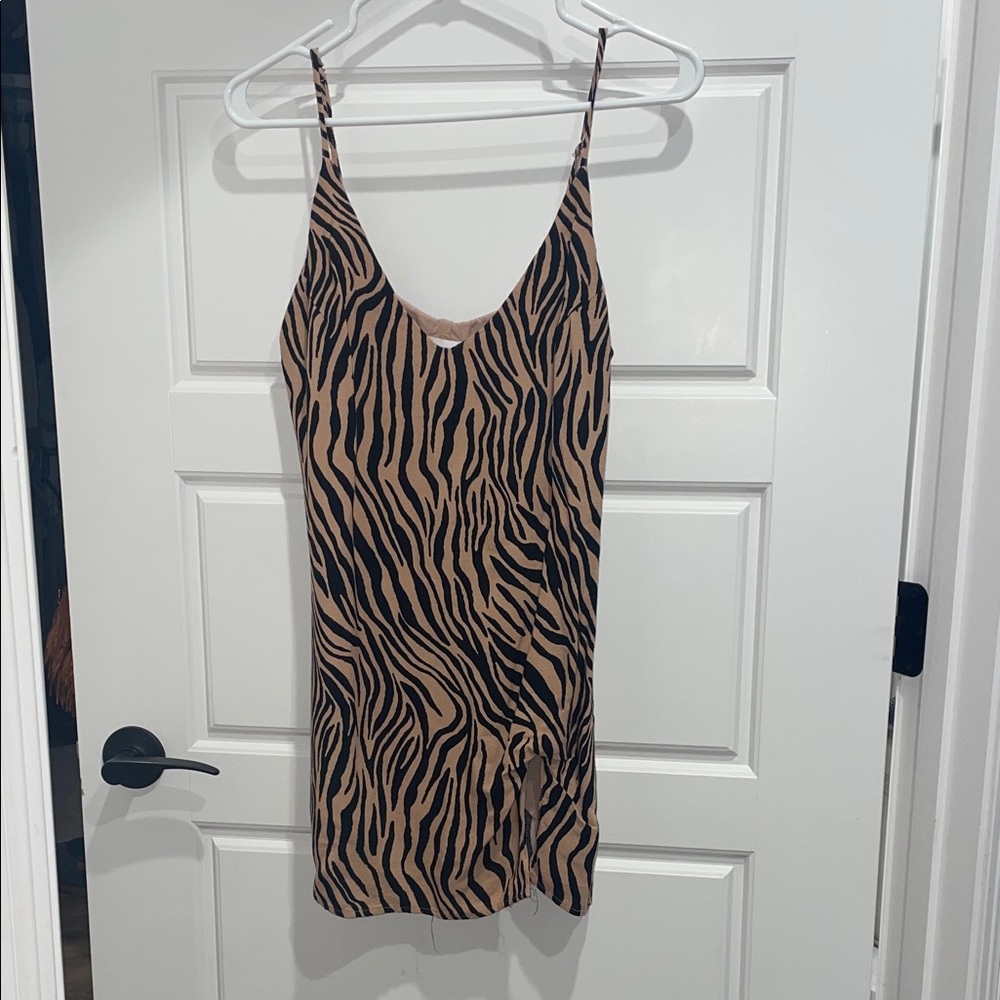 Skylar + Madison Tiger Print Slip Dress